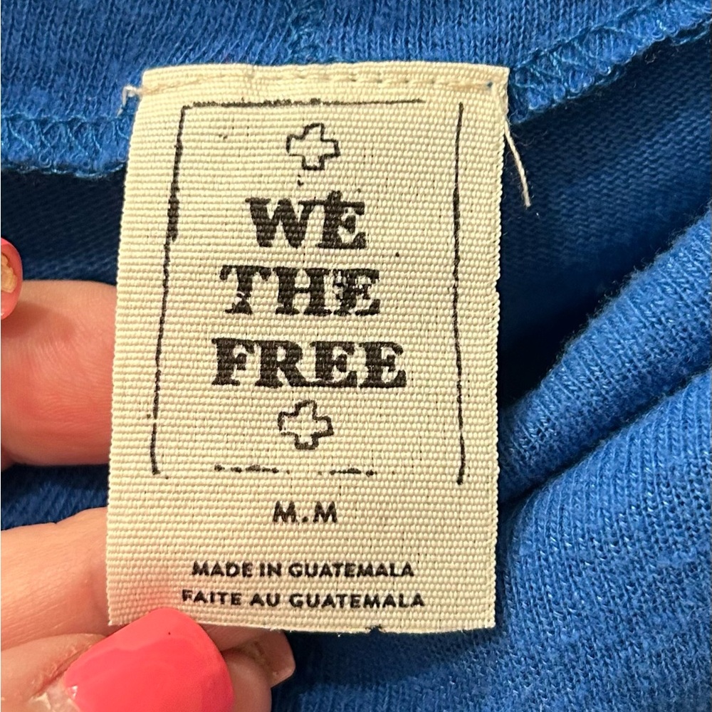 We The Free Vibrant Blue Knit Top - Picture 4 of 5
